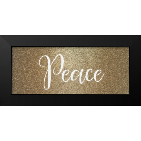 Peace Noel 1 Black Modern Wood Framed Art Print by Allen, Kimberly