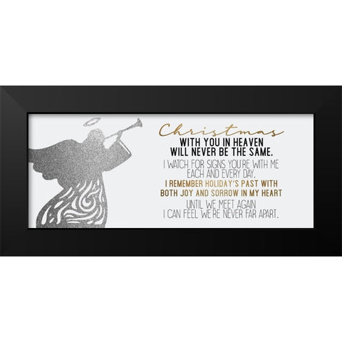 In Heaven Black Modern Wood Framed Art Print by Allen, Kimberly