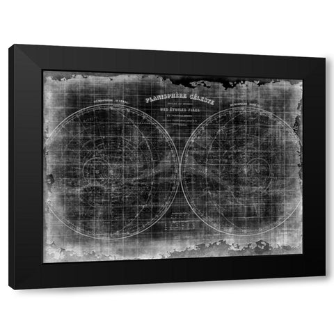 Constellation Map Black Modern Wood Framed Art Print by Allen, Kimberly