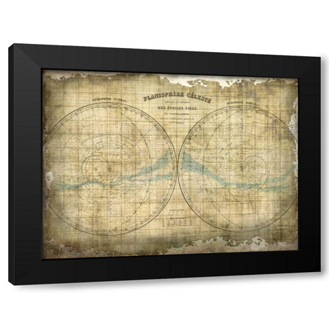 Constellation Map 1 Black Modern Wood Framed Art Print by Allen, Kimberly