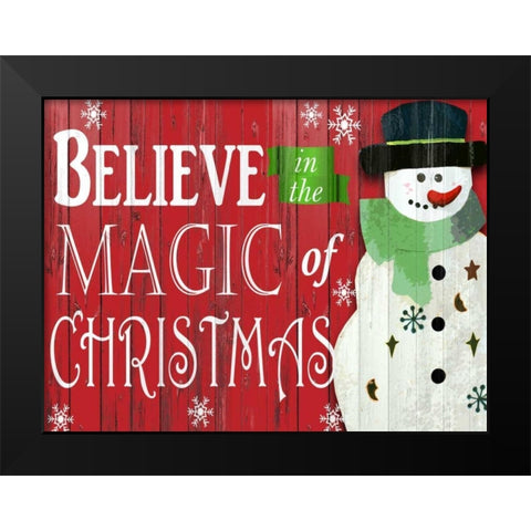 Believe Black Modern Wood Framed Art Print by Allen, Kimberly