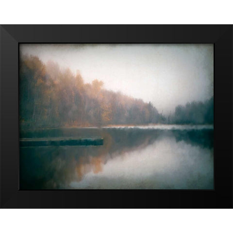 Cloudy Lake Black Modern Wood Framed Art Print by Allen, Kimberly