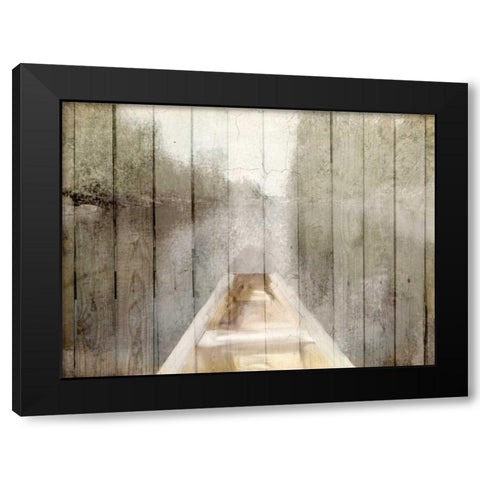 Canoe Tip Black Modern Wood Framed Art Print by Allen, Kimberly