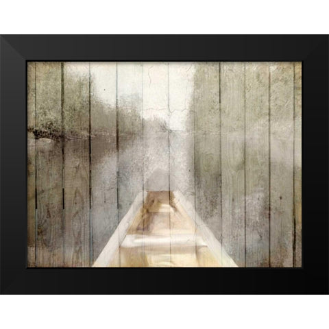 Canoe Tip Black Modern Wood Framed Art Print by Allen, Kimberly