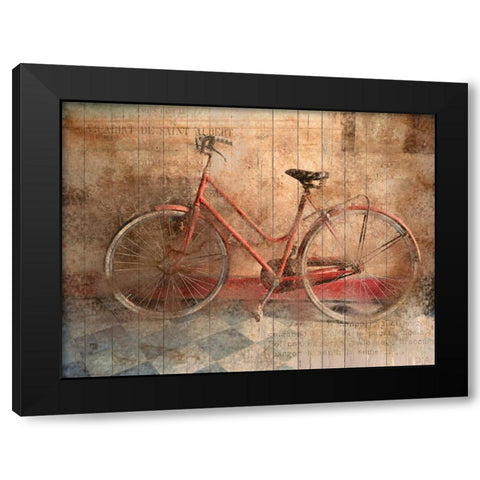 Rusty Bicycle Black Modern Wood Framed Art Print with Double Matting by Allen, Kimberly