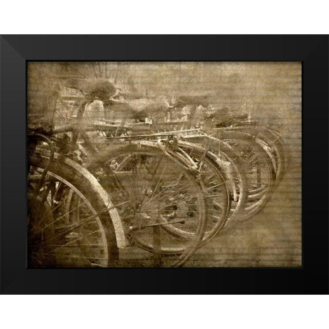 Bicycles Black Modern Wood Framed Art Print by Allen, Kimberly