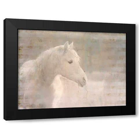 White Knight Serenity Black Modern Wood Framed Art Print with Double Matting by Allen, Kimberly