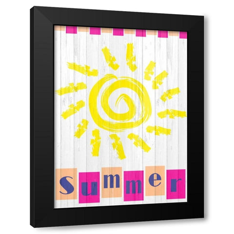 Summer Sun Black Modern Wood Framed Art Print with Double Matting by Allen, Kimberly