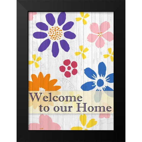 Bright Day Flower Black Modern Wood Framed Art Print by Allen, Kimberly