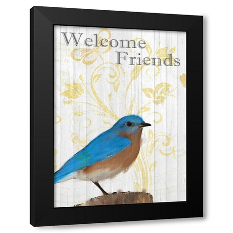 Bluebird Day Black Modern Wood Framed Art Print with Double Matting by Allen, Kimberly