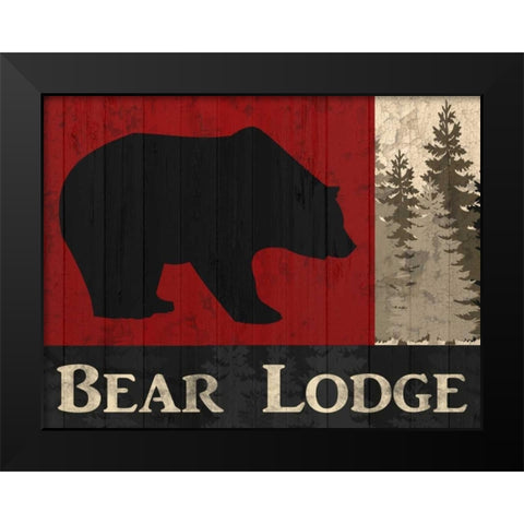 ear Lodge Black Modern Wood Framed Art Print by Allen, Kimberly