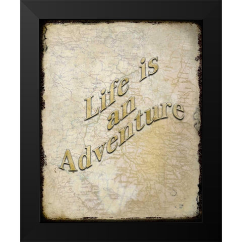 Life Is Black Modern Wood Framed Art Print by Allen, Kimberly