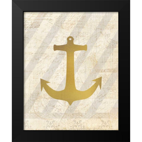 On The Coast 1 Black Modern Wood Framed Art Print by Allen, Kimberly