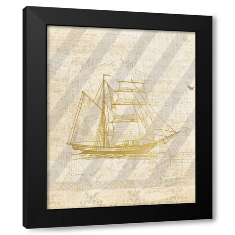 On The Coast  2 Black Modern Wood Framed Art Print with Double Matting by Allen, Kimberly