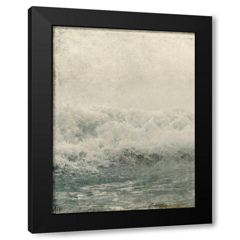Ocean Waves 1 Black Modern Wood Framed Art Print with Double Matting by Allen, Kimberly
