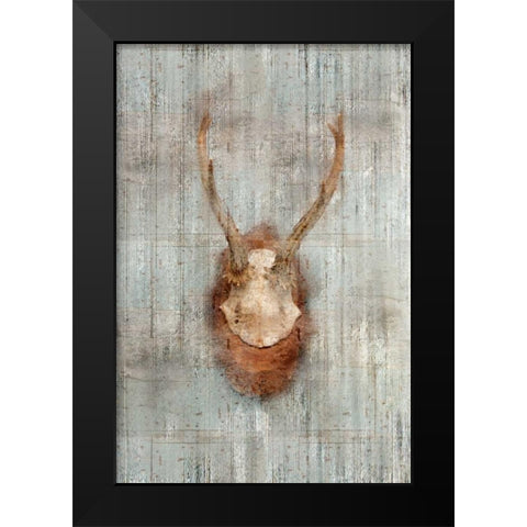 Antlers 1 Black Modern Wood Framed Art Print by Allen, Kimberly