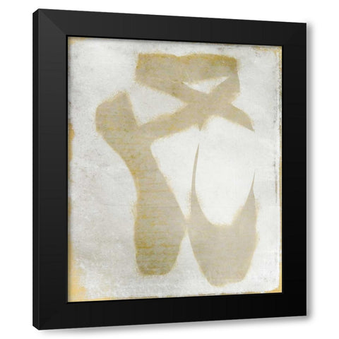 Golden Toes Black Modern Wood Framed Art Print with Double Matting by Allen, Kimberly