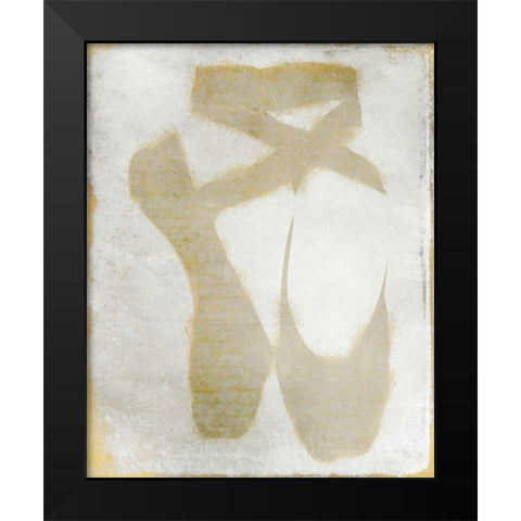 Golden Toes Black Modern Wood Framed Art Print by Allen, Kimberly