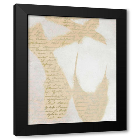 On Her Toes Black Modern Wood Framed Art Print with Double Matting by Allen, Kimberly