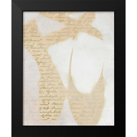 On Her Toes Black Modern Wood Framed Art Print by Allen, Kimberly