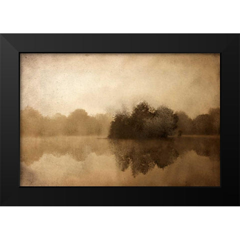 In the Morning Black Modern Wood Framed Art Print by Allen, Kimberly