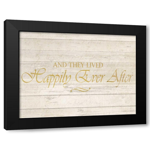 Happily Ever After Black Modern Wood Framed Art Print with Double Matting by Allen, Kimberly