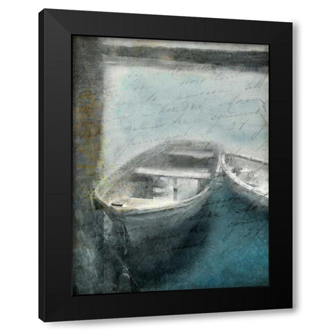 Lake Dusk 2c Black Modern Wood Framed Art Print with Double Matting by Allen, Kimberly