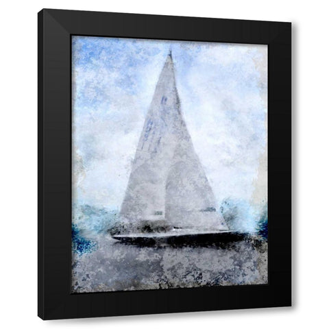 In the Harbor Black Modern Wood Framed Art Print by Allen, Kimberly
