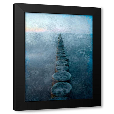 In a Row Black Modern Wood Framed Art Print by Allen, Kimberly