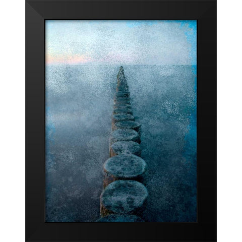 In a Row Black Modern Wood Framed Art Print by Allen, Kimberly