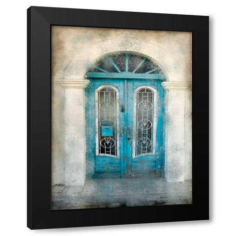 Teal Doorway Black Modern Wood Framed Art Print by Allen, Kimberly