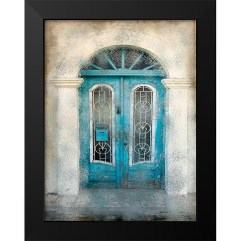 Teal Doorway Black Modern Wood Framed Art Print by Allen, Kimberly