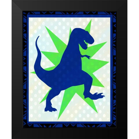Dinosaur 1 Black Modern Wood Framed Art Print by Allen, Kimberly