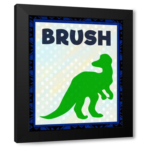 Brush Black Modern Wood Framed Art Print with Double Matting by Allen, Kimberly