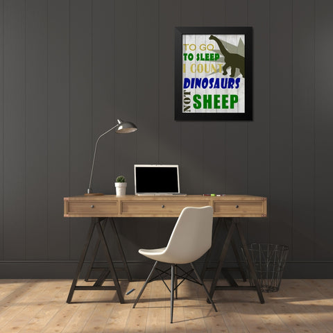 To Go To Sleep Black Modern Wood Framed Art Print by Allen, Kimberly