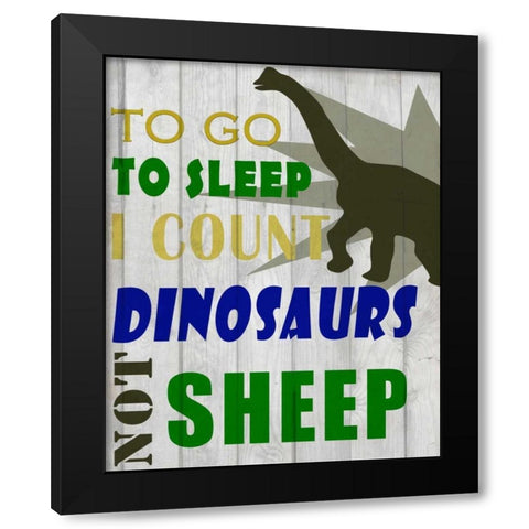 To Go To Sleep Black Modern Wood Framed Art Print by Allen, Kimberly