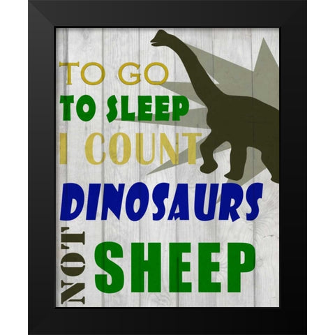 To Go To Sleep Black Modern Wood Framed Art Print by Allen, Kimberly