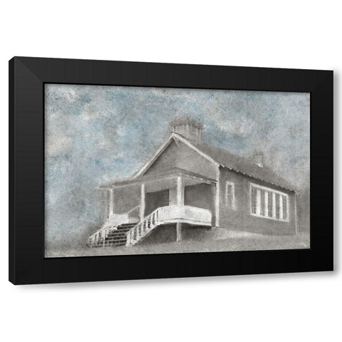 Steps to School Black Modern Wood Framed Art Print with Double Matting by Kimberly, Allen