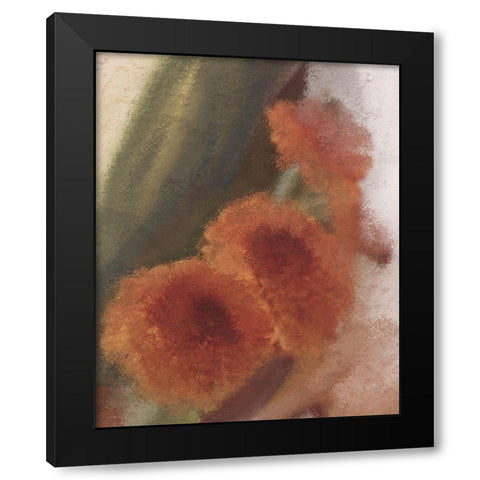Fall Blooms 1 Black Modern Wood Framed Art Print with Double Matting by Kimberly, Allen