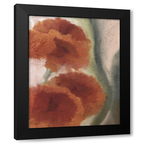 Fall Blooms 2 Black Modern Wood Framed Art Print by Kimberly, Allen