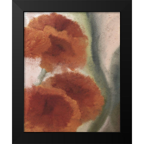 Fall Blooms 2 Black Modern Wood Framed Art Print by Kimberly, Allen