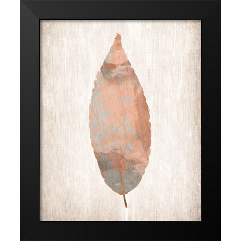 Leaf Print 1 Black Modern Wood Framed Art Print by Kimberly, Allen