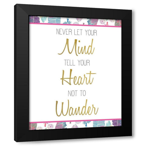 Wild 7 Black Modern Wood Framed Art Print with Double Matting by Kimberly, Allen