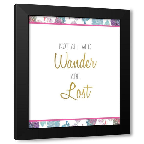 Wild 8 Black Modern Wood Framed Art Print with Double Matting by Kimberly, Allen
