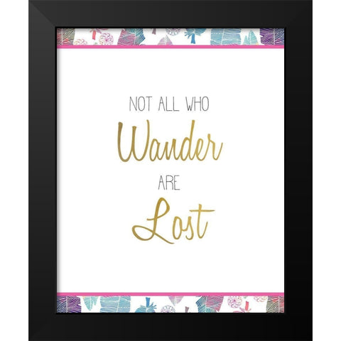 Wild 8 Black Modern Wood Framed Art Print by Kimberly, Allen