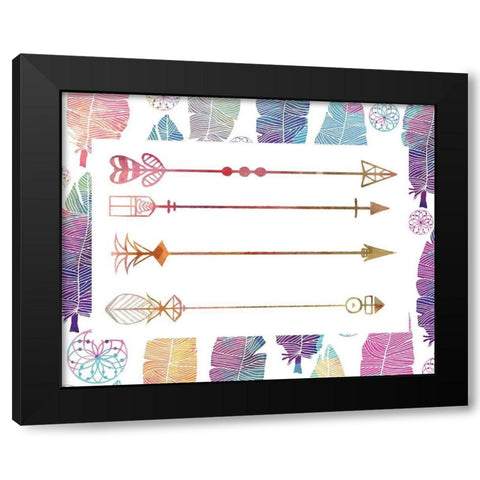 Wild 4 Black Modern Wood Framed Art Print by Kimberly, Allen