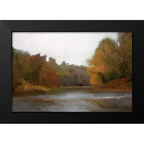 Fall River Black Modern Wood Framed Art Print by Kimberly, Allen