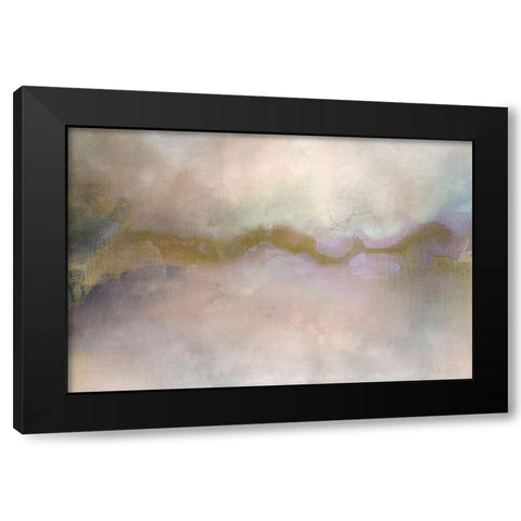 Streak of Purple Black Modern Wood Framed Art Print with Double Matting by Kimberly, Allen