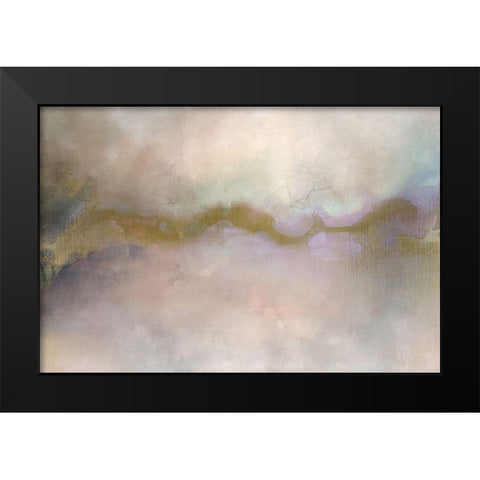 Streak of Purple Black Modern Wood Framed Art Print by Kimberly, Allen