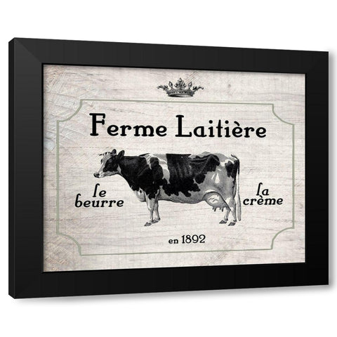 la Creme Black Modern Wood Framed Art Print by Kimberly, Allen